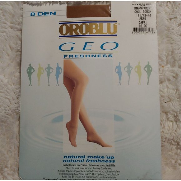 Oroblu GEO Freshness Transparent Cool Touch Sheer to Waist Sandal Toe - Picture 1 of 6